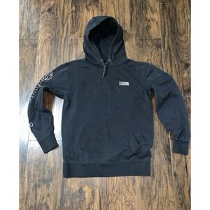 VANS Men's S Black Hoodie Graphic Print Hooded Pullover Fleece